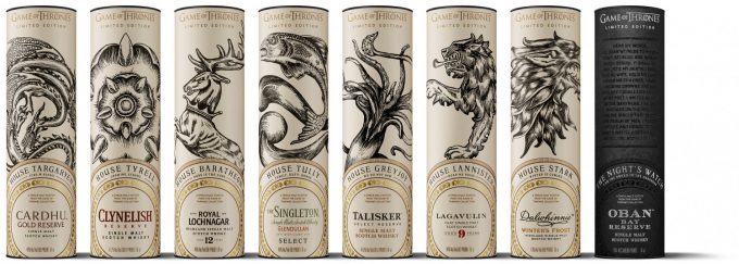 Game of Thrones Limited Edition whiskysamling